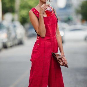 Handwoven cotton overalls